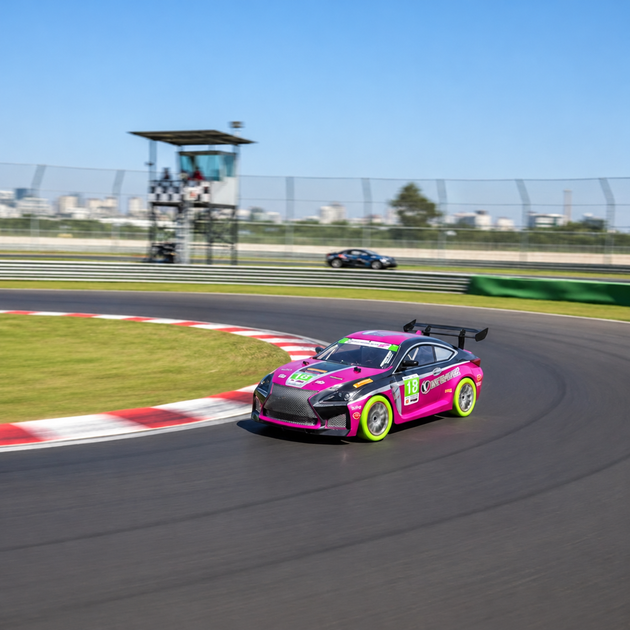 Машинка на радиоуправлении Toyota GT86, гоночный дрифт автомобиль 4WD с пультом, подсветкой, розовый - изображение 2