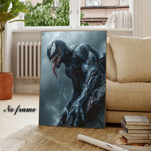 Постер «Веном под дождём» на холсте, 30 × 45 см - изображение 5