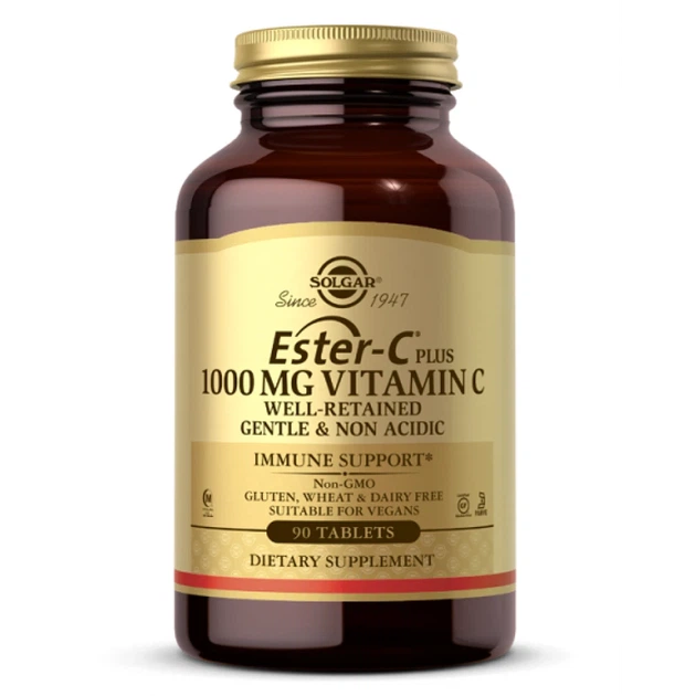 Вітамін C Solgar Ester-C Plus Veg 1000mg 90 tabs (033984010529) - зображення 2