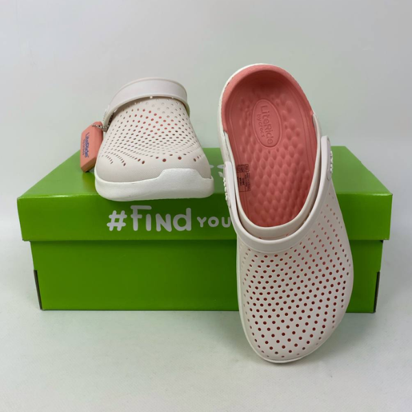 Крокси LiteRide Clog Powder/White, розмір 36 - Фото 8 Крокси LiteRide Clog Powder/White, розмір 36 - зображення 8