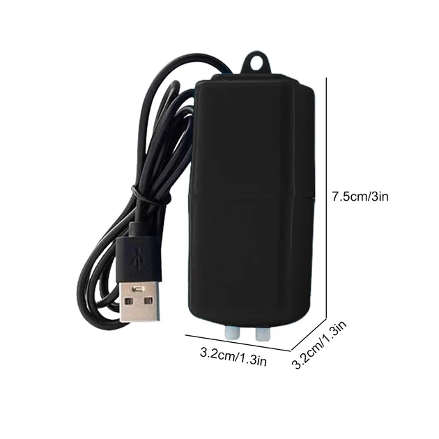 Портативный USB аэратор для аквариума 1W на два потока, компрессор для рыбалки и аварийного питания, от Power Bank, ИБП и ноутбука 2 канала - Фото 3 Портативный USB аэратор для аквариума 1W на два потока, компрессор для рыбалки и аварийного питания, от Power Bank, ИБП и ноутбука 2 канала - изображение 3