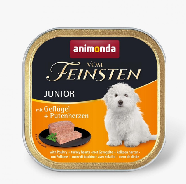 Консервы для щенков Animonda Vom Feinsten с мясом домашней птицы и индейки, 150 г - Фото 1 Консервы для щенков Animonda Vom Feinsten с мясом домашней птицы и индейки, 150 г - изображение 1