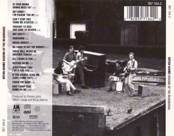 BRYAN ADAMS – Waking Up The Neighbours (CD) - Б/У - Фото 2 BRYAN ADAMS – Waking Up The Neighbours (CD) - Б/У - изображение 2