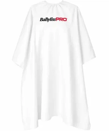 Пеньюар для клиентов BaByliss PRO M4560E Hairdressers Cape белый - Фото 1 Пеньюар для клиентов BaByliss PRO M4560E Hairdressers Cape белый - изображение 1