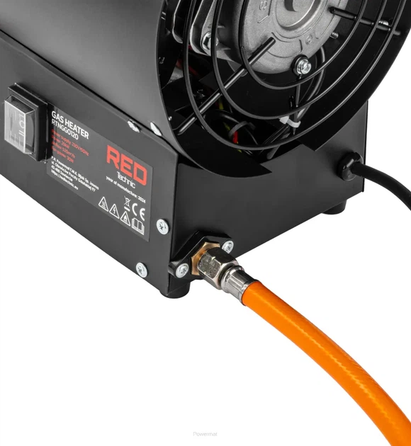 Тепловая пушка Powermat 25 кВт газовый обогреватель для гаража, мастерской, цеха с дисплеем редуктор + шланг - изображение 3