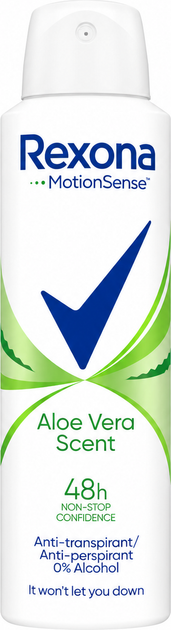 Antyperspirant w sprayu Rexona Aloe Vera 150 ml (8712561844338) - Zdjęcie 1 Antyperspirant w sprayu Rexona Aloe Vera 150 ml (8712561844338) - obraz 1
