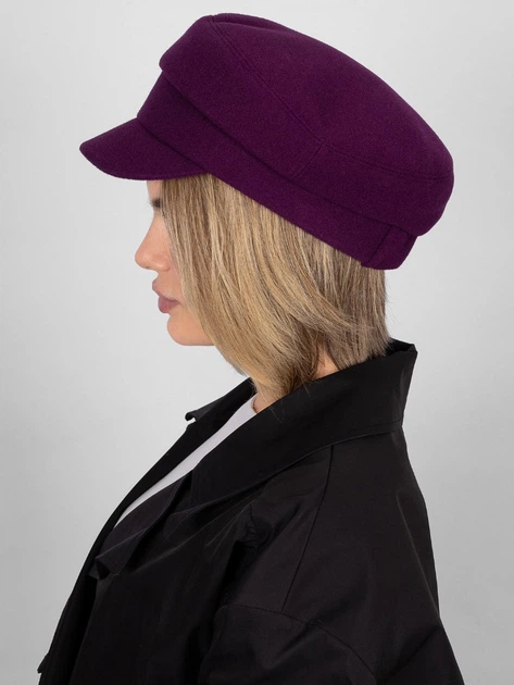Кепи женское VILSS Cashmere Pellicci VL-2208-115-M 57-58 Чернильное (ROZ6501064608) - изображение 4