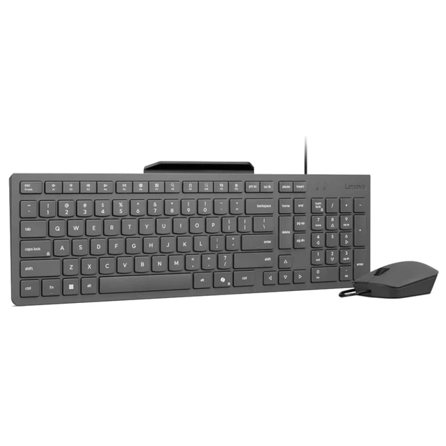 Комплект клавіатура + миша Lenovo 310 USB-A Wired Combo US розкладка Luna Grey (195892110583) - Фото 1 Комплект клавіатура + миша Lenovo 310 USB-A Wired Combo US розкладка Luna Grey (195892110583) - зображення 1