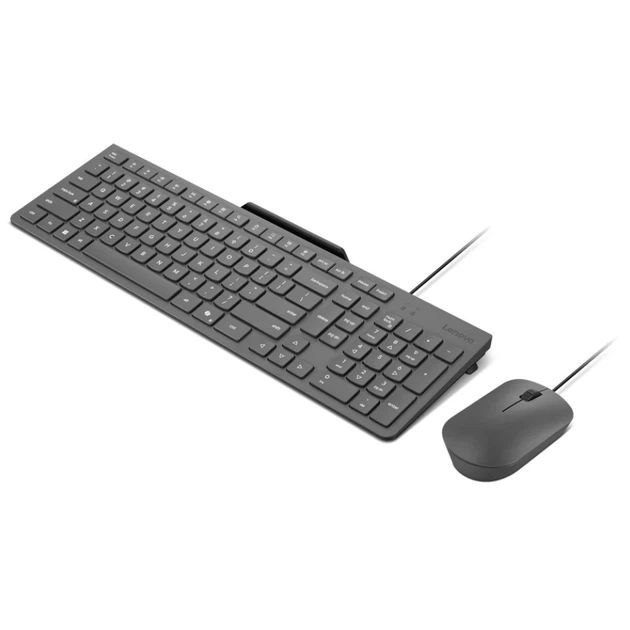 Комплект клавіатура + миша Lenovo 310 USB-A Wired Combo US розкладка Luna Grey (195892110583) - Фото 3 Комплект клавіатура + миша Lenovo 310 USB-A Wired Combo US розкладка Luna Grey (195892110583) - зображення 3