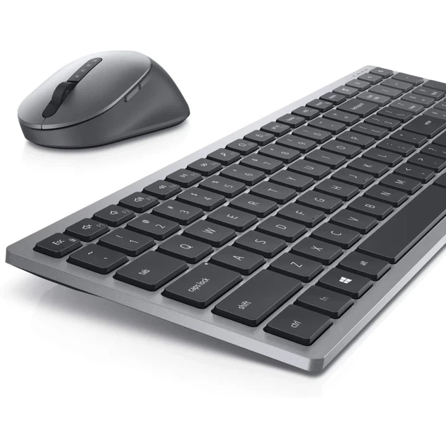 Комплект клавиатура + мышь Dell KM7120W беспроводной Bluetooth с батареями Titan Gray (2000001148136) - Фото 3 Комплект клавиатура + мышь Dell KM7120W беспроводной Bluetooth с батареями Titan Gray (2000001148136) - изображение 3
