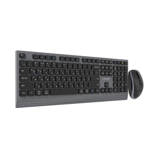 Комплект клавіатура + миша Gembird KBS-WPS-02-CYRL бездротовий RU розкладка Black (8716309137942) - зображення 4