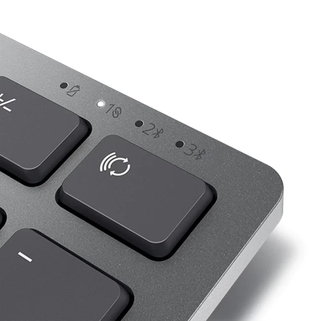 Комплект клавиатура + мышь Dell Pro Multi-Device KM7321W беспроводной литовская раскладка Titan Grey (2000001226704) - Фото 5 Комплект клавиатура + мышь Dell Pro Multi-Device KM7321W беспроводной литовская раскладка Titan Grey (2000001226704) - изображение 5
