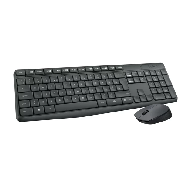 Комплект клавіатура + миша Logitech MK235 бездротовий US розкладка Black (5099206063976) - Фото 5 Комплект клавіатура + миша Logitech MK235 бездротовий US розкладка Black (5099206063976) - зображення 5