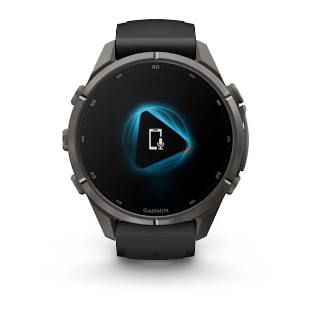 Смарт-часы GARMIN Fenix 9 Pro inReach 43mm Carbon Gray DLC Titanium Case with Black/Pebble Gray Silicone Band (010-04335-10/11) - Фото 7 Смарт-часы GARMIN Fenix 9 Pro inReach 43mm Carbon Gray DLC Titanium Case with Black/Pebble Gray Silicone Band (010-04335-10/11) - изображение 7