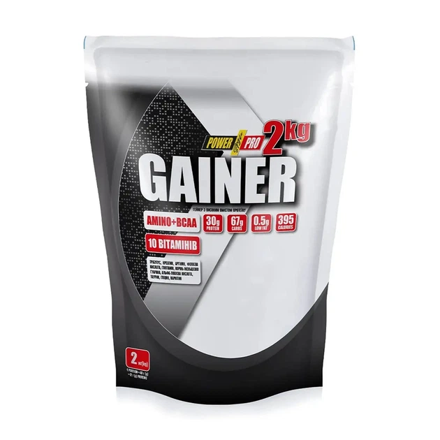 Гейнери та вуглеводи Power Pro Gainer 2000g Vanilla - зображення 2