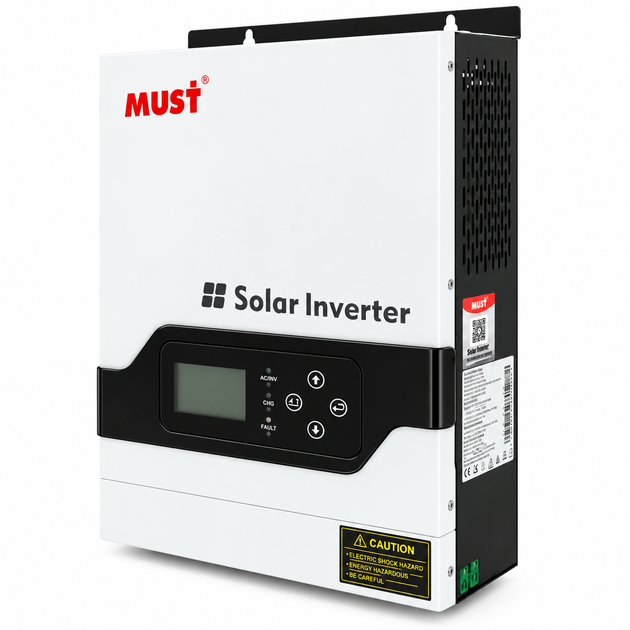 Гибридный инвертор MUST PV18-3224VPM II, 3200W, 24V, ток заряда 60A, 160-275V, MPPT (60А, 30-160 Vdc) - изображение 2