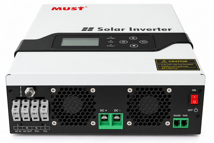 Гибридный инвертор MUST PV18-3224VPM II, 3200W, 24V, ток заряда 60A, 160-275V, MPPT (60А, 30-160 Vdc) - изображение 3