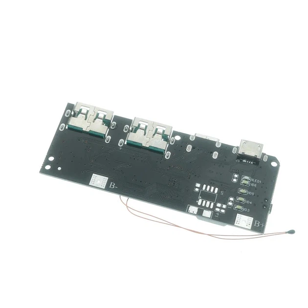 Модуль-плата DIY для Power Bank 22,5W (72x27mm) | QC4.0/2.0, PD3.0/2.0, PPS, AFC, QI, FCP, PE2.0/1.1, VoOC, BC1.2 DCP, Try.Src, SFCP, SCP, встроенный АЦП (12bit) | 2xUSB-A, Type-C, Lightning, MicroUSB - изображение 3