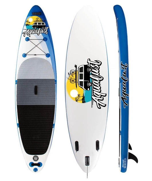 Sup-доска Board Paddle Aqualust универсальная надувная 2 слоя 320 см 10"/6" Blue (12) - изображение 3