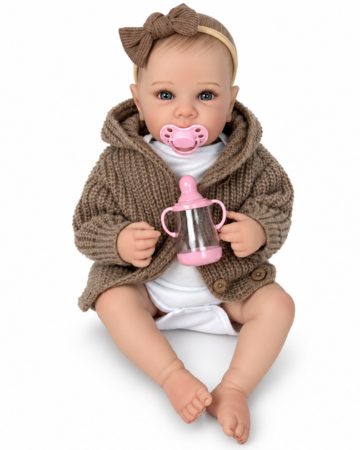 Лялька Реборн 45 см вініловая, реалістичний пупс Doll Reborn К0100809 - Фото 1 Лялька Реборн 45 см вініловая, реалістичний пупс Doll Reborn К0100809 - зображення 1