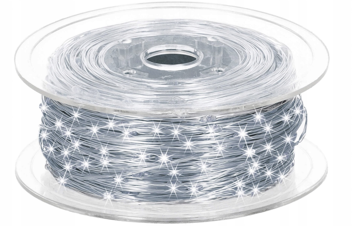 Світлодіодна гірлянда-нитка на котушці Springos CL4044 1000 LED Холодний білий (5907719442389) - зображення 8