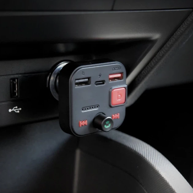 FM-трансмиттер Savio TR-15 с дисплеем Bluetooth зарядное устройство PD USB-C USB-A Quick Charge Bass Boost (5901986047889) - изображение 12