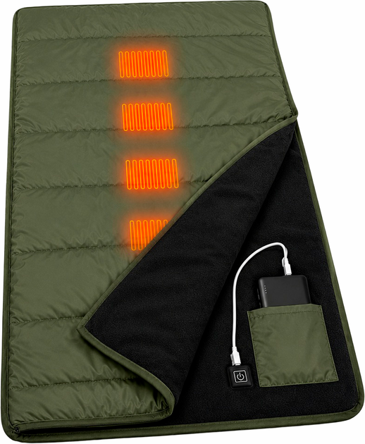 Спальный мешок-одеяло с подогревом Ranger USB 190 (RA 6664) - изображение 3
