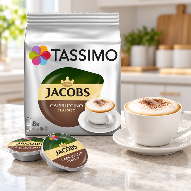 Кава в капсулах Tassimo Jacobs Cappuccino 16 капсул - зображення 4