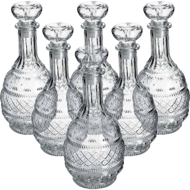 Karafka z korkiem Kadax Nance szklana 6 x 1 l (5903699493359) - obraz 3
