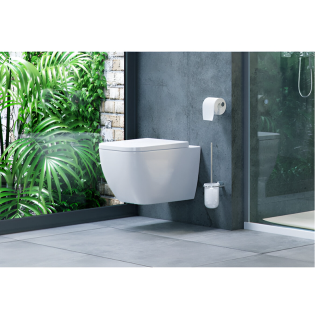 Подвесной унитаз Excellent Ness 500x345 прямоугольный, с сидением, белый - изображение 6
