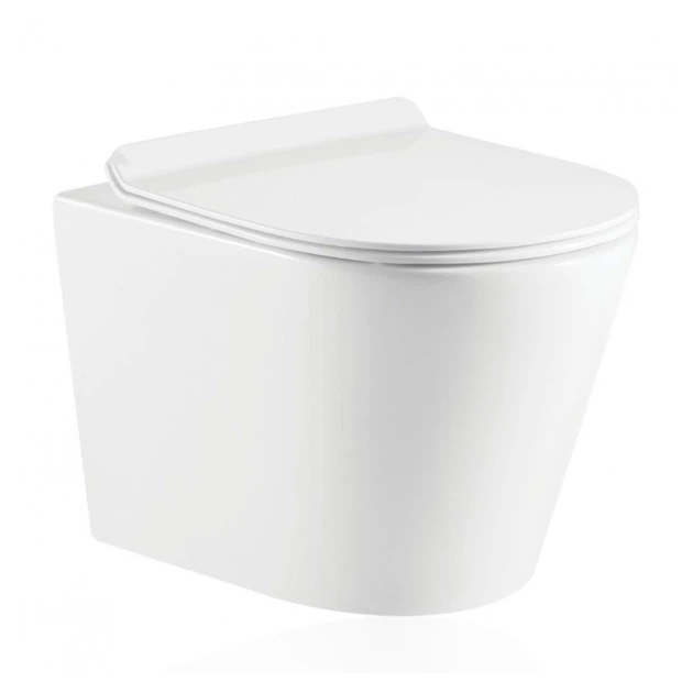 Подвесной унитаз KOLLER POOL Orion 515x355 прямоугольный, с сидением, белый (OR-0515-RW) - изображение 3