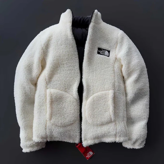Двусторонняя зимняя куртка The North Face TNF Black/White, size S - изображение 2
