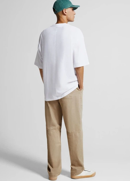 Штани Bershka 18673 Бежевий 34 (5466) - Фото 2 Штани Bershka 18673 Бежевий 34 (5466) - изображение 2