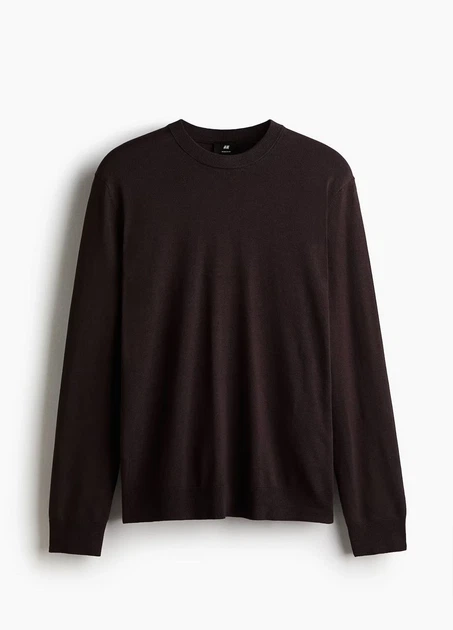 Светр H&M 18707 Темний коричневий M (1286) - изображение 3