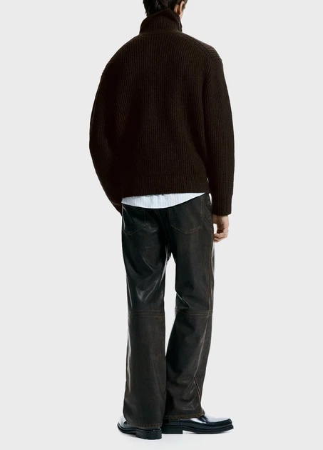 Светр H&M 18693 Темний коричневий L (1305) - Фото 2 Светр H&M 18693 Темний коричневий L (1305) - изображение 2