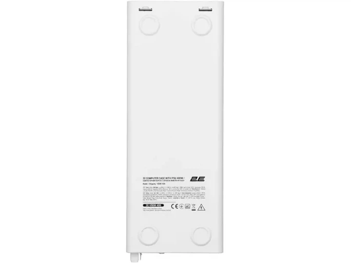 Корпус 2E Credo Slim 400W White (V90W-400) - Фото 6 Корпус 2E Credo Slim 400W White (V90W-400) - зображення 6
