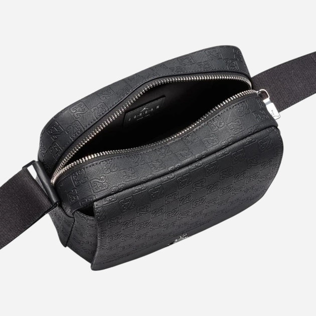 Спортивная сумка кросс-боди через плечо мужская Jordan Jam Monogram Mini Messenger Ba MA9085-G0T Черная (196327083328) - изображение 5