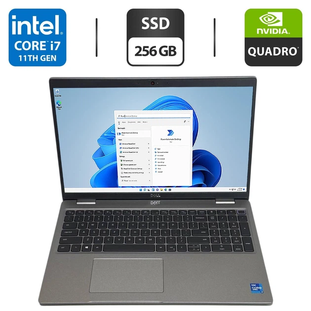 Мобильная рабочая станция Dell Precision 3560 / 15.6" (1366x768) TN / Intel Core i7-1185G7 (4 (8) ядра по 1.2 - 4.8 GHz) / 16 GB DDR4 / 256 GB SSD / nVidia Quadro T500, 2 GB GDDR6, 64-bit / WebCam б/у - Фото 1 Мобильная рабочая станция Dell Precision 3560 / 15.6" (1366x768) TN / Intel Core i7-1185G7 (4 (8) ядра по 1.2 - 4.8 GHz) / 16 GB DDR4 / 256 GB SSD / nVidia Quadro T500, 2 GB GDDR6, 64-bit / WebCam б/у - изображение 1