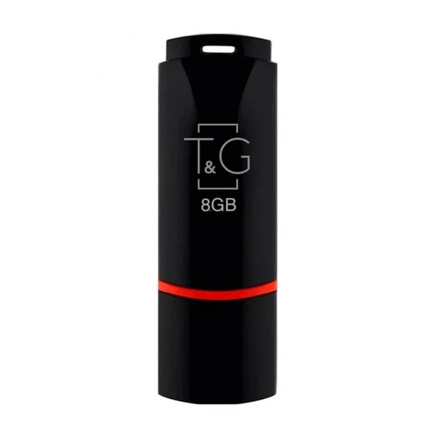 Флеш-память USB T&G Classic 8 ГБ USB 2.0 с крышкой пластиковая чёрная - Фото 1 Флеш-память USB T&G Classic 8 ГБ USB 2.0 с крышкой пластиковая чёрная - изображение 1