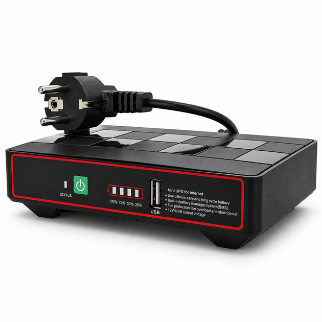Источник бесперебойного питания Green Wave Ecoputer-P60W для роутера 12000 мАч с PoE - изображение 2