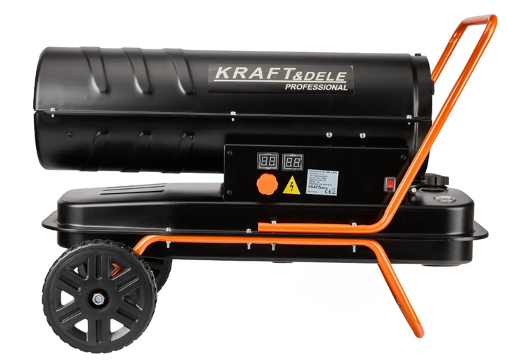 Дизельная тепловая пушка Kraft&Dele KD11710 30 кВт 595 м³/ч Дизельный обогреватель с термостатом бак 19 л - Фото 6 Дизельная тепловая пушка Kraft&Dele KD11710 30 кВт 595 м³/ч Дизельный обогреватель с термостатом бак 19 л - изображение 6
