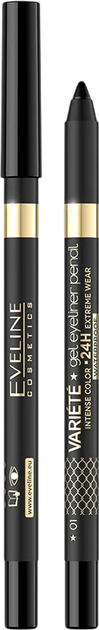 Kredka do oczu Eveline Variete Gel Eye Liner 01 Black 8.6 g (5903416037873) - Zdjęcie 1 Kredka do oczu Eveline Variete Gel Eye Liner 01 Black 8.6 g (5903416037873) - obraz 1