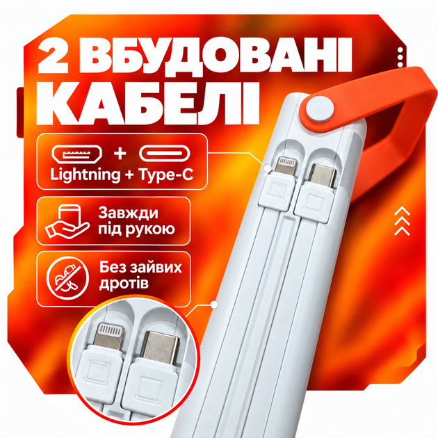 УМБ павербанк батарея powerbank 20000 mAh 120W Fast charge швидка зарядка Kayfovo Q-22 - зображення 4