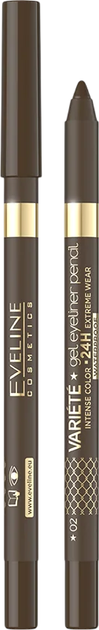 Kredka do oczu Eveline Variete Gel Eye Liner 02 Brown 8.6 g (5903416037880) - Zdjęcie 1 Kredka do oczu Eveline Variete Gel Eye Liner 02 Brown 8.6 g (5903416037880) - obraz 1