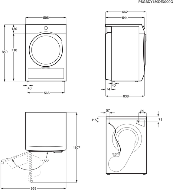 Комплект Electrolux Стиральная машина полногабаритная EW7F3684UU + Сушильная машина EW6D38C4U - изображение 20