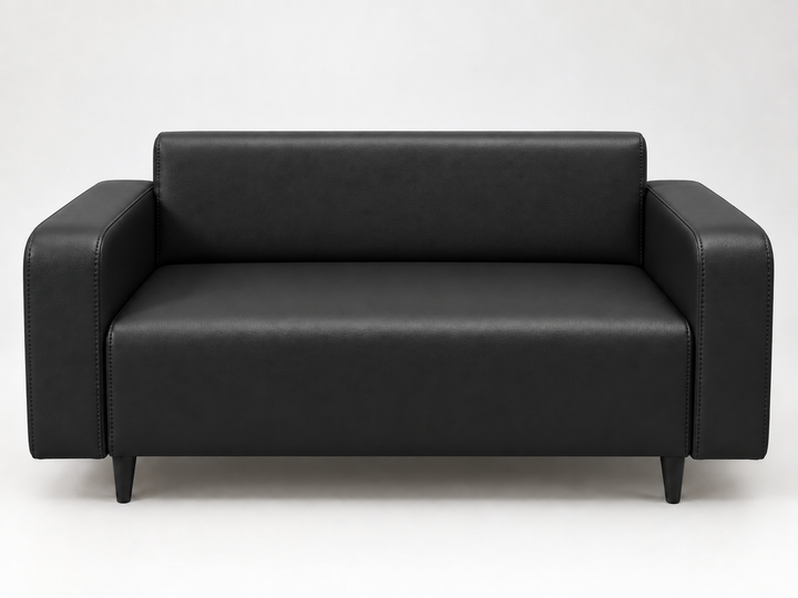 Диван офисный Tobi Sho Арне с подлокотниками 1380х700х740 мм, кожзам Black/2230 - Фото 2 Диван офисный Tobi Sho Арне с подлокотниками 1380х700х740 мм, кожзам Black/2230 - изображение 2