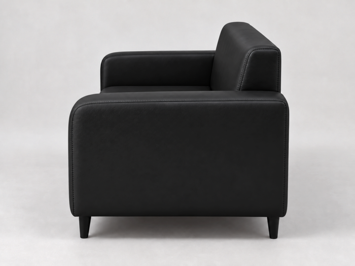 Диван офисный Tobi Sho Арне с подлокотниками 1380х700х740 мм, кожзам Black/2230 - Фото 3 Диван офисный Tobi Sho Арне с подлокотниками 1380х700х740 мм, кожзам Black/2230 - изображение 3