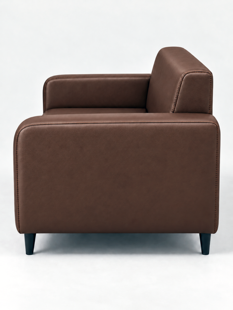 Диван офисный Tobi Sho Арне с подлокотниками 1580х700х740 мм, кожзам Bright Brown/2231 - Фото 2 Диван офисный Tobi Sho Арне с подлокотниками 1580х700х740 мм, кожзам Bright Brown/2231 - изображение 2