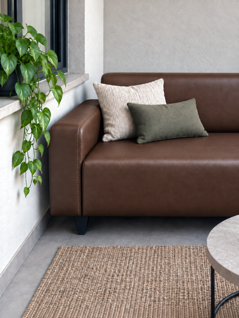Диван офисный Tobi Sho Арне с подлокотниками 1580х700х740 мм, кожзам Bright Brown/2231 - Фото 4 Диван офисный Tobi Sho Арне с подлокотниками 1580х700х740 мм, кожзам Bright Brown/2231 - изображение 4