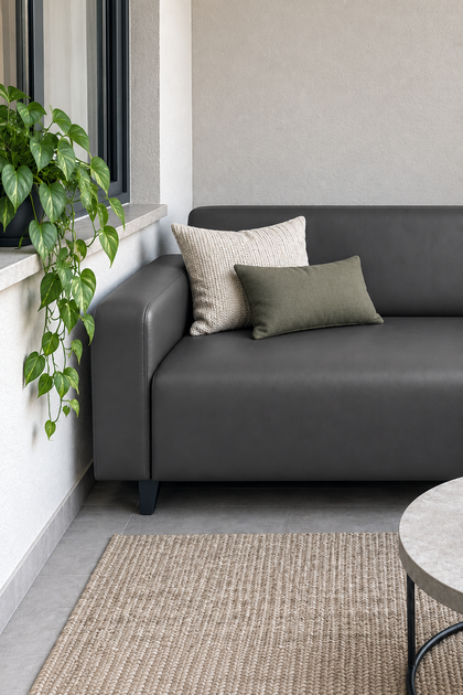 Диван офисный Tobi Sho Арне с подлокотниками 1880х700х740 мм, кожзам Dark Grey/2233 - Фото 6 Диван офисный Tobi Sho Арне с подлокотниками 1880х700х740 мм, кожзам Dark Grey/2233 - изображение 6